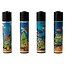 Set of 4 Clipper Lighters Diving Weed