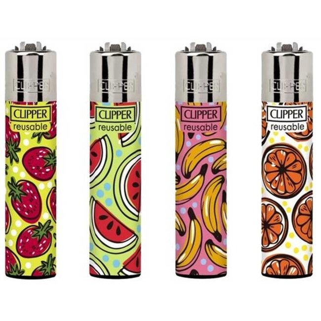 Set van 4 Clipper Aanstekers Fruity Summer