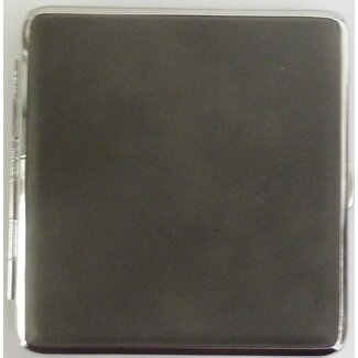 Guy Janot Cigarette Case Metal Vegan Leather Anthracite