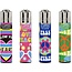 Set of 4 Clipper Lighters Psychodelic