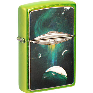 Zippo Aansteker Zippo Lurid UFO Light Beam Emblem
