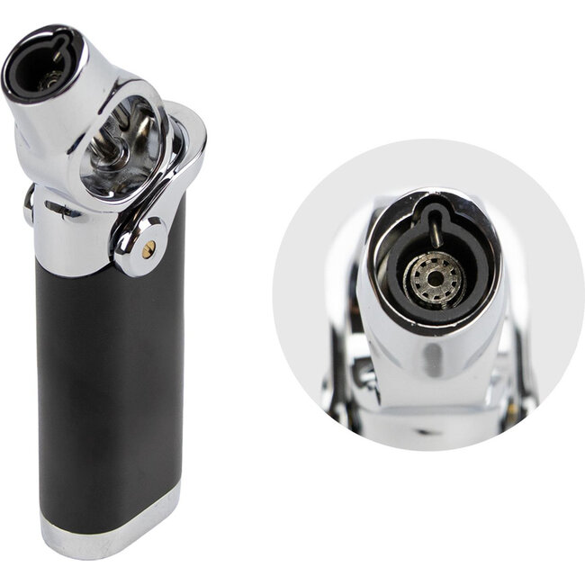 Aansteker Passatore Rocket Black Chrome