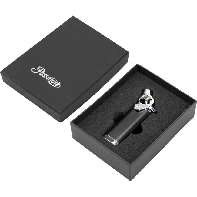 Aansteker Passatore Rocket Black Chrome