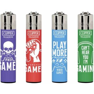 Clipper Set van 4 Clipper Aanstekers Gamer Forever