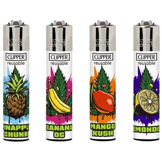 Clipper Set van 4 Clipper Aanstekers Fruit Strains