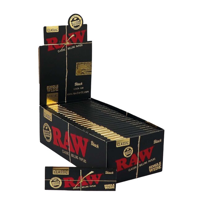 Raw Black Classic Vloei Display Short Single Wide