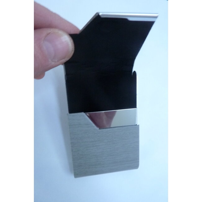 Cigarette Case Metal Grey Small