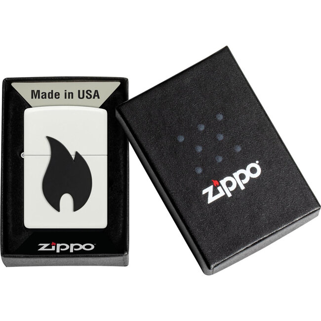 Aansteker Zippo Big Black Flame Emblem