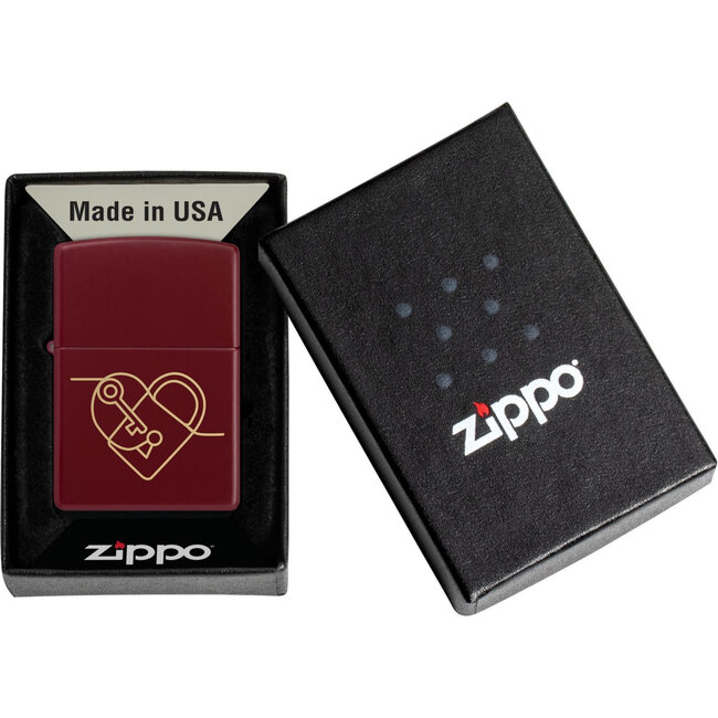 Aansteker Zippo Heart Locked