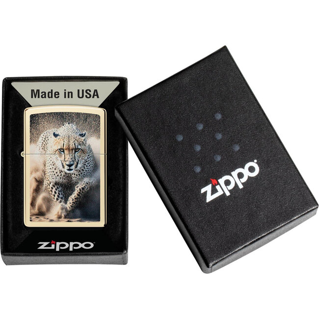 Aansteker Zippo Champagne Cheetah Leopard
