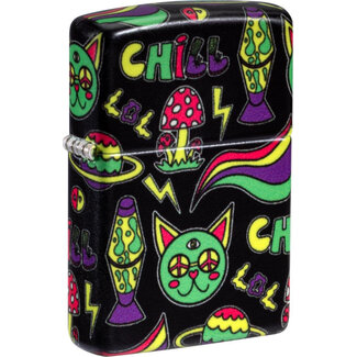 Zippo Aansteker Zippo Chill Design Glow in the Dark Green