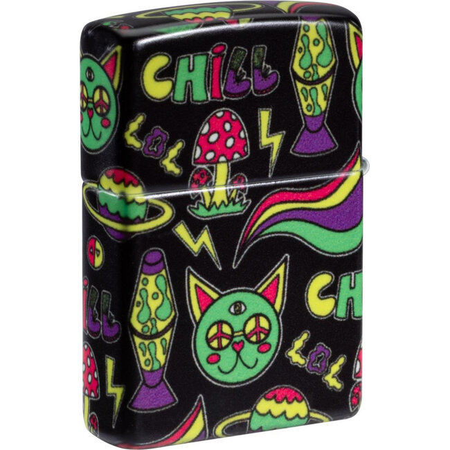 Aansteker Zippo Chill Design Glow in the Dark Green