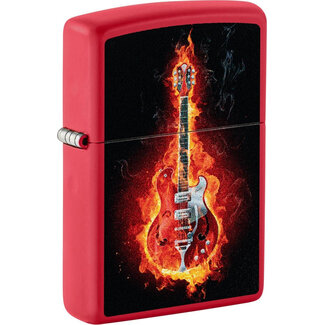 Zippo Lighter Zippo Burning Guitar
