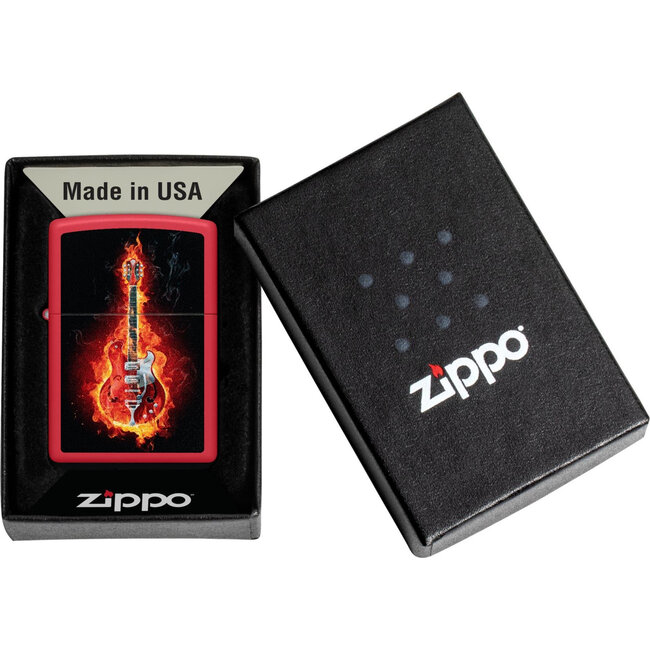 Lighter Zippo Burning Guitar