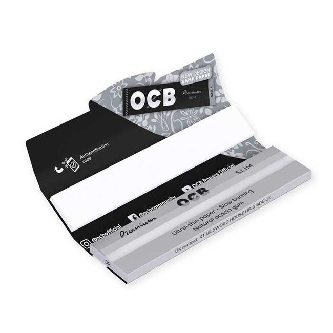 OCB Premium Kingsize Slim Vloei Combi Pack Box