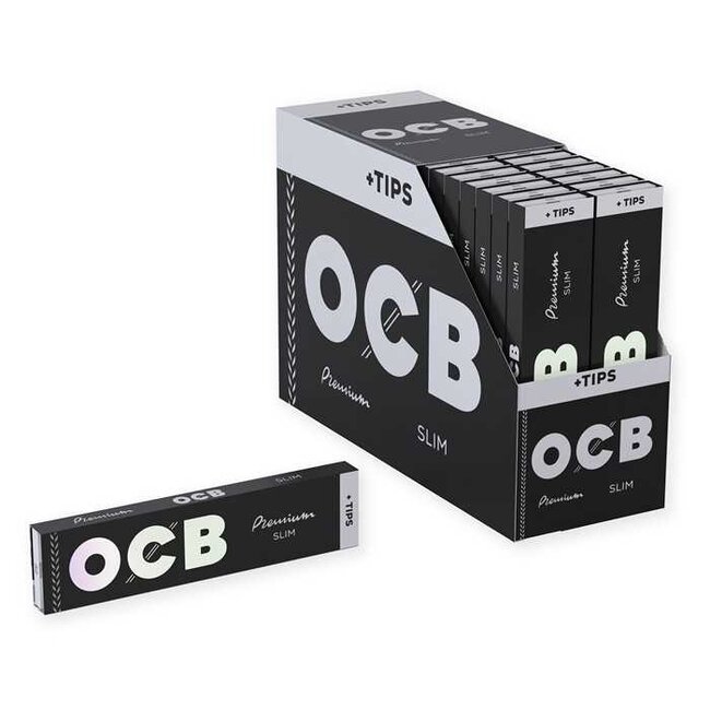 OCB Premium Kingsize Slim Vloei Combi Pack Box