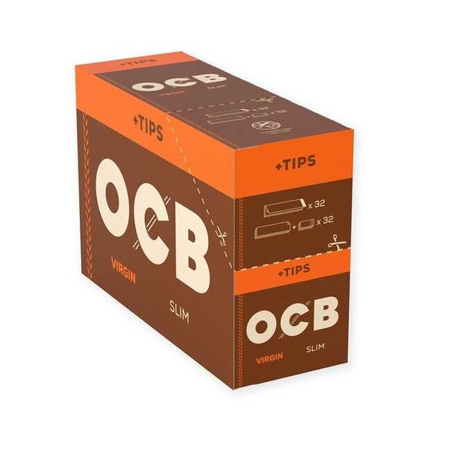 OCB Virgin Kingsize Slim Vloei Combi Pack Box