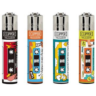 Clipper Set van 4 Clipper Aanstekers Music Lovers