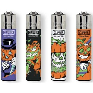 Clipper Set van 4 Clipper Aanstekers Terror Pumpkins