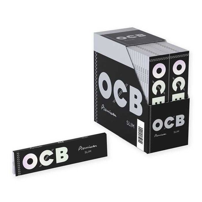 OCB Premium Kingsize Slim Rolling Paper Paper Box