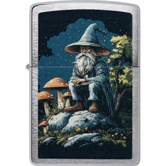 Aansteker Zippo Wizard with Mushrooms