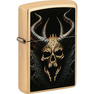 Zippo Aansteker Zippo Skull with Horns