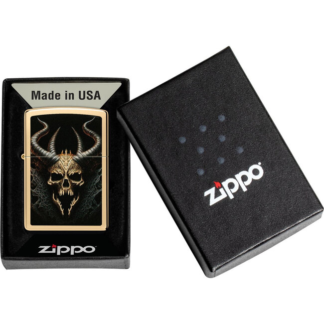 Aansteker Zippo Skull with Horns