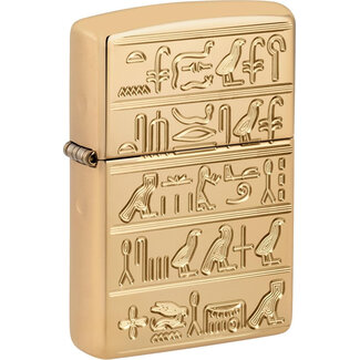 Zippo Aansteker Zippo Armor Case Deep Carved Hieroglyphs
