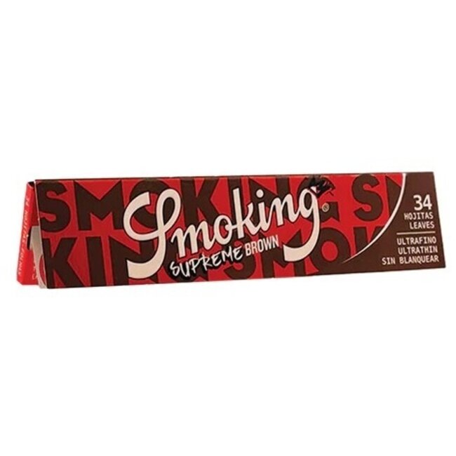 Smoking Kingsize Slim Supreme Brown Vloei Box