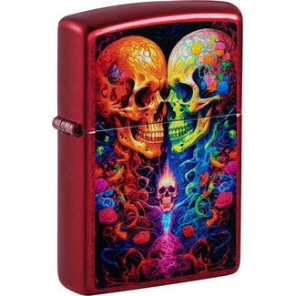 Zippo Aansteker Zippo Candy Apple Red Skulls