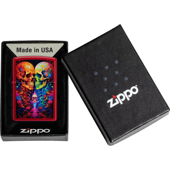 Aansteker Zippo Candy Apple Red Skulls