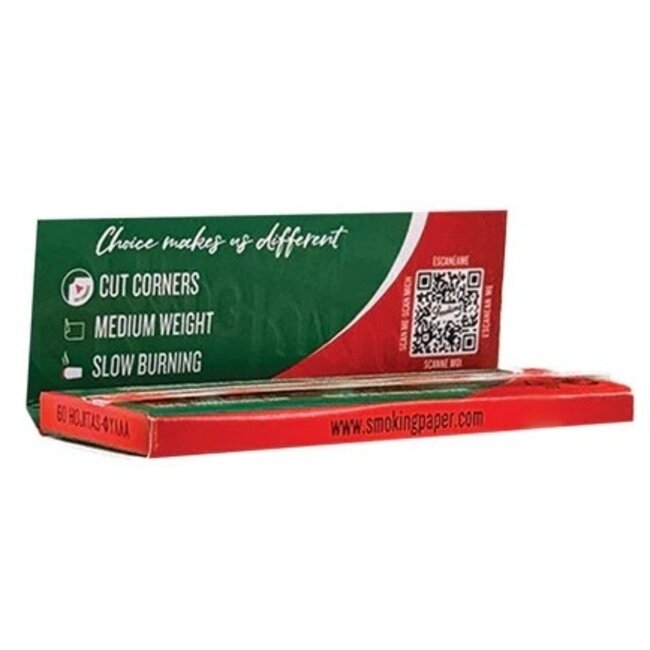 Smoking Green Short Rolling Paper Box
