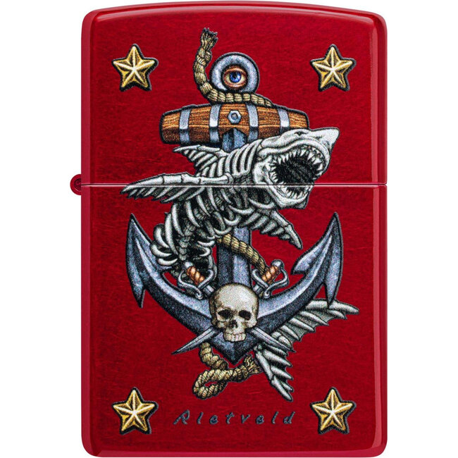 Aansteker Zippo Candy Apple Red Rick Rietveld Anchor