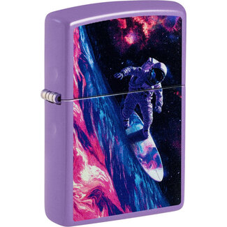 Zippo Aansteker Zippo Smoky Lavender Surfing Astronaut