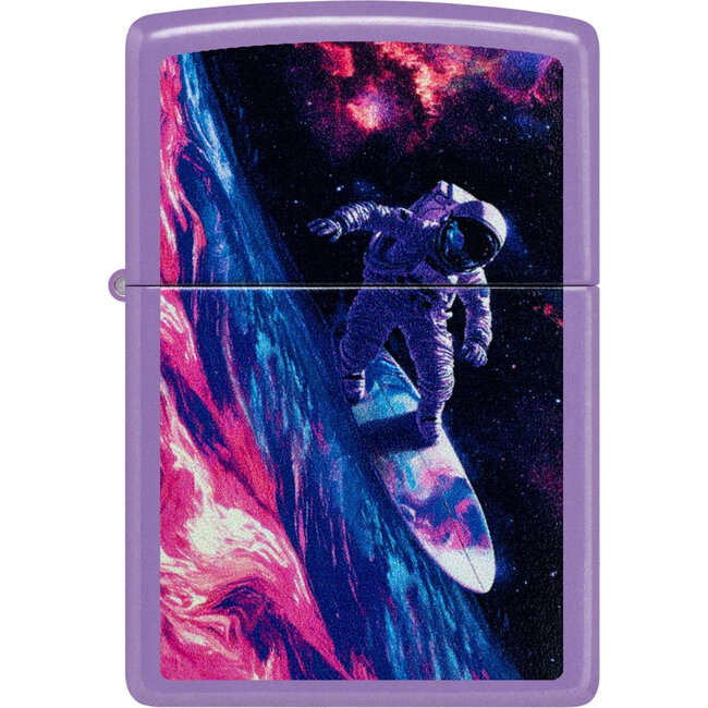 Aansteker Zippo Smoky Lavender Surfing Astronaut