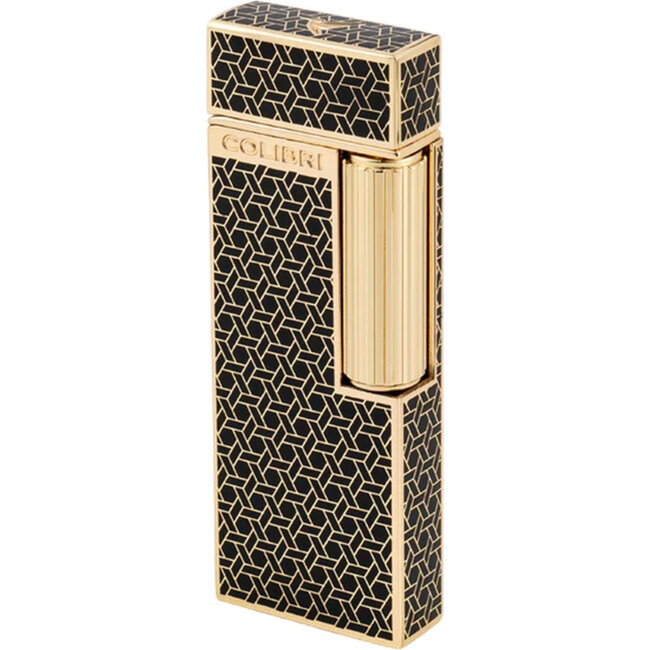 Lighter Colibri Continental Gold Pattern