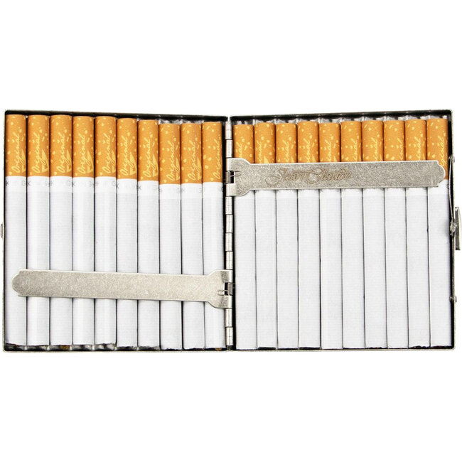 Cigarette Case Jean-Claude Antique Silver Tube Design