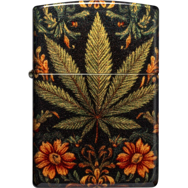Lighter Zippo Leaf and Flowers