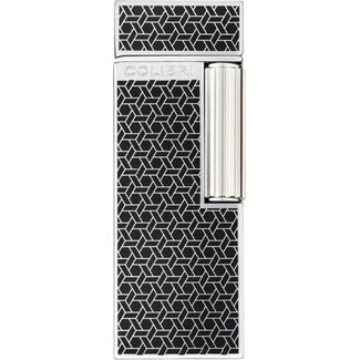 Colibri Aansteker Colibri Continental Chrome Pattern