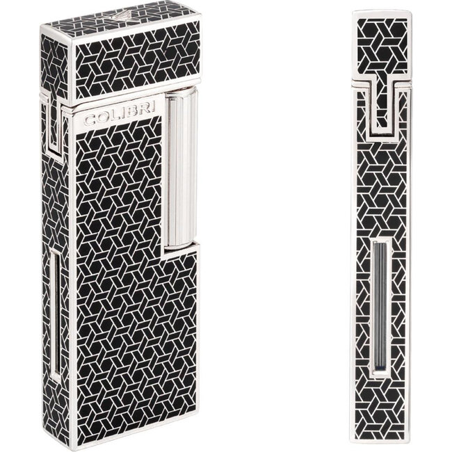 Lighter Colibri Continental Chrome Pattern