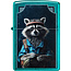 Aansteker Zippo Teal Raccoon