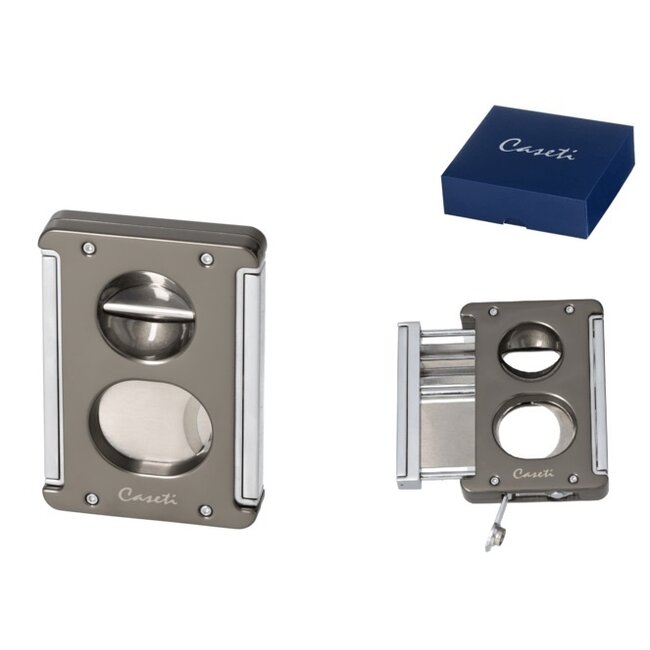 Cigar Cutter Caseti Multi Cut Anthracite Glossy Chrome