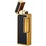 Aansteker Dunhill Rollagas Alligator Gold Plated Black