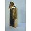 Aansteker Dunhill Rollagas Alligator Gold Plated Black