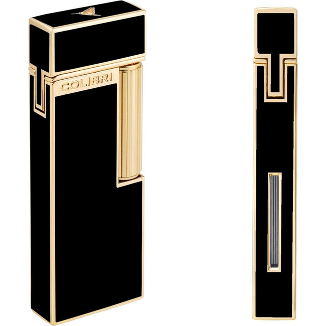 Aansteker Colibri Continental Black & Gold