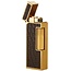 Aansteker Dunhill Rollagas Alligator Gold Plated Brown