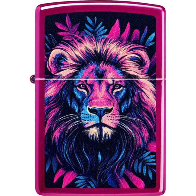 Aansteker Zippo Candy Raspberry Colorful Lion