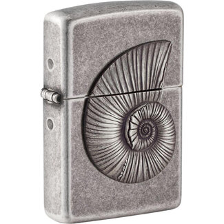 Zippo Lighter Zippo Antique Silver Shell Emblem