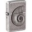 Lighter Zippo Antique Silver Shell Emblem