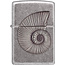 Lighter Zippo Antique Silver Shell Emblem